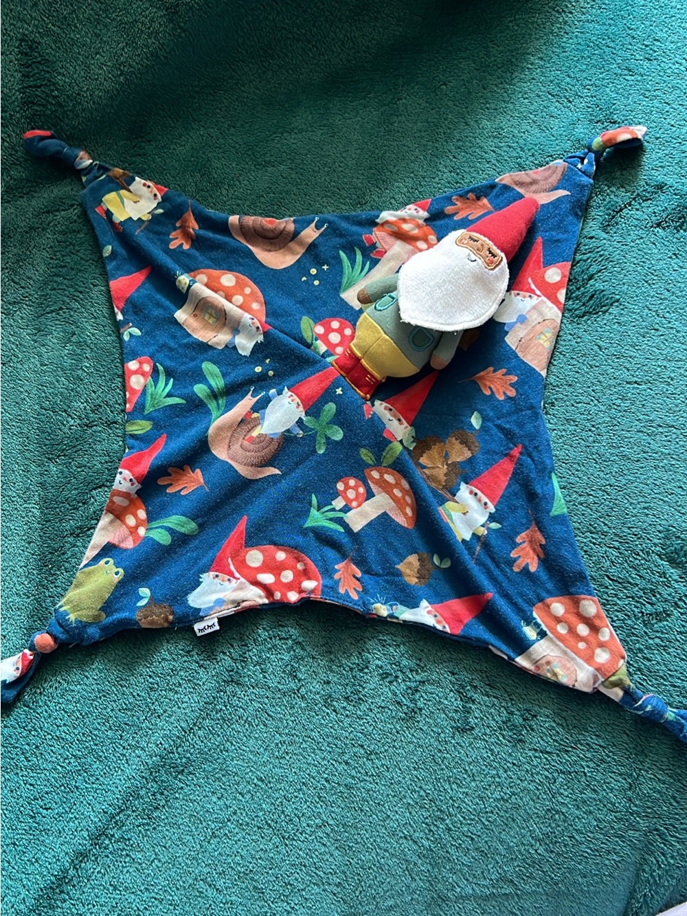 Little Sleepies Blue Gnome & Mushroom Lovey